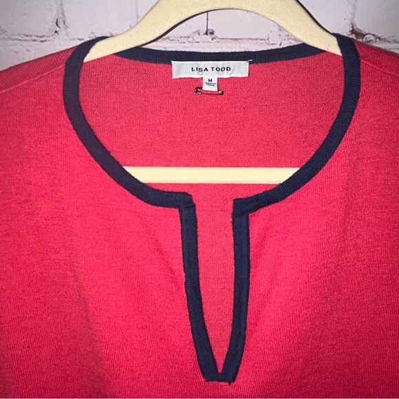 Lisa Todd Cotton Cashmere sweater women’s size M - Picture 2 of 8